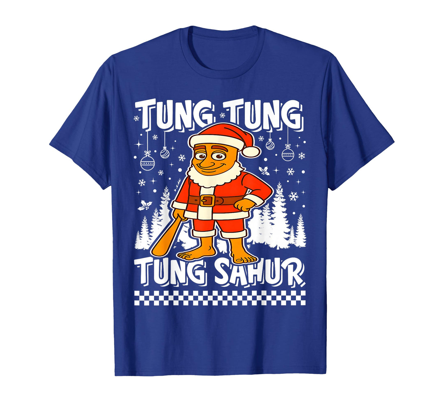 Tung Tung Tung Sahur Santa Claus Italian Brainrot Christmas T-Shirt