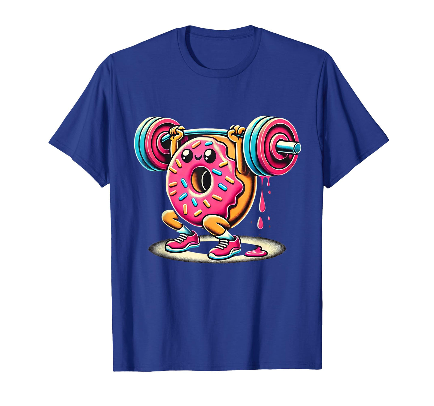 Funny Donut Bodybuilding Weightlifting Food Gym Donut T-Shirt