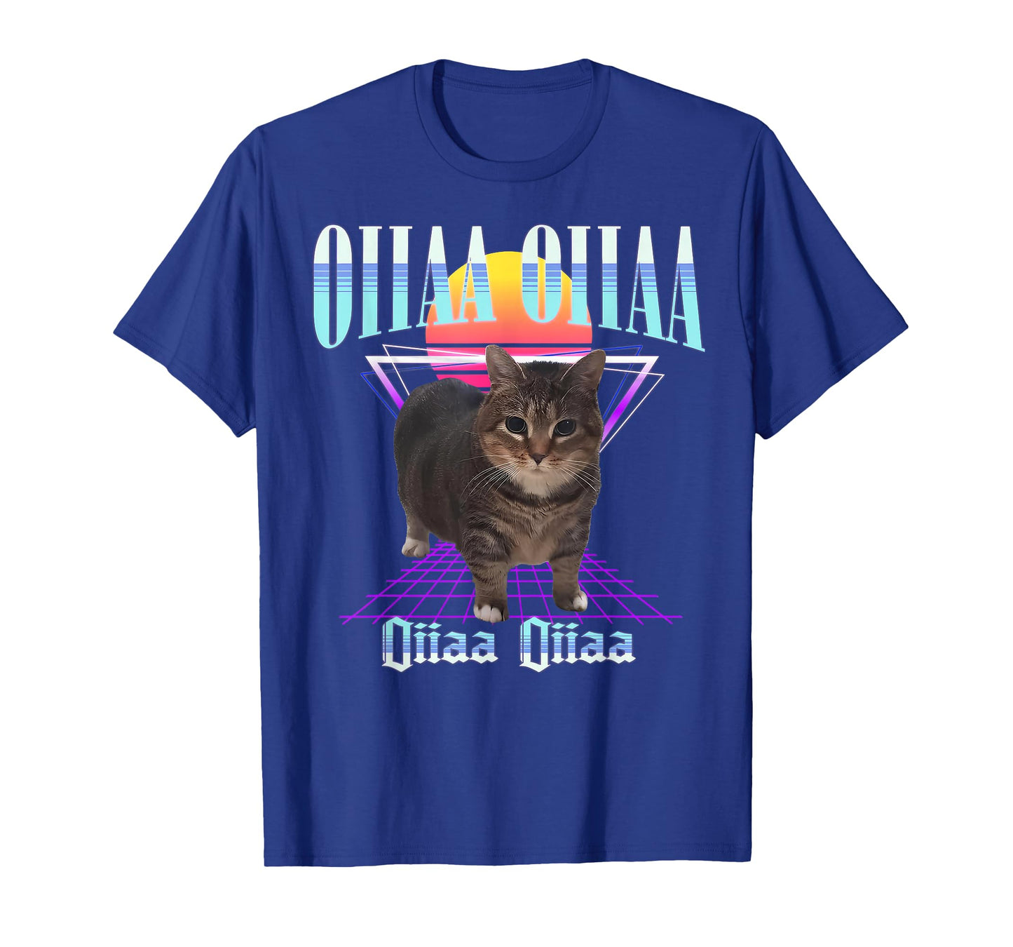Oiia Oiia Cat Meme Funny Spining Cat Gifts For Men Women Kid T-Shirt