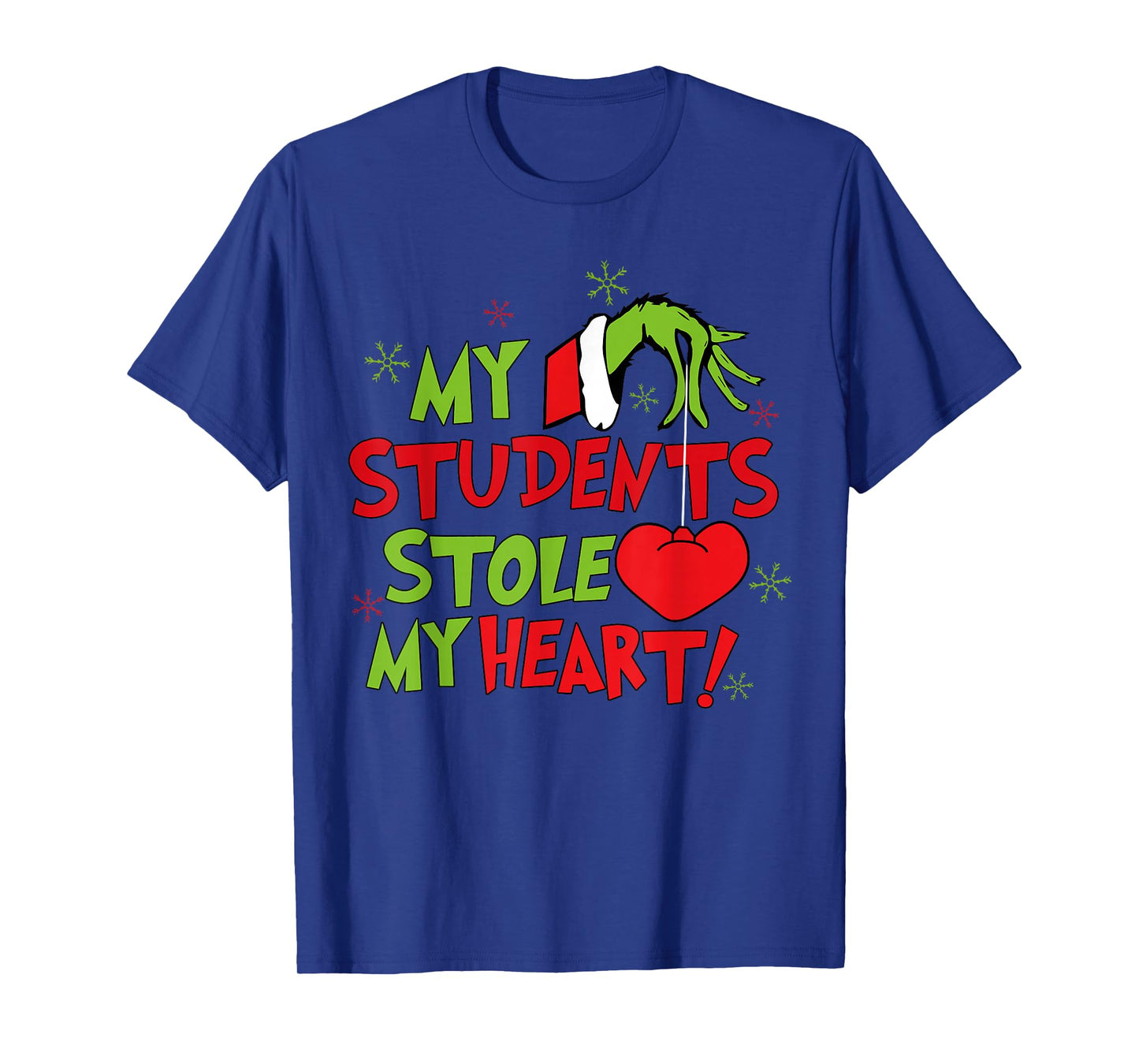 My Students Stole My Heart Christmas Holiday Teacher Pajamas T-Shirt
