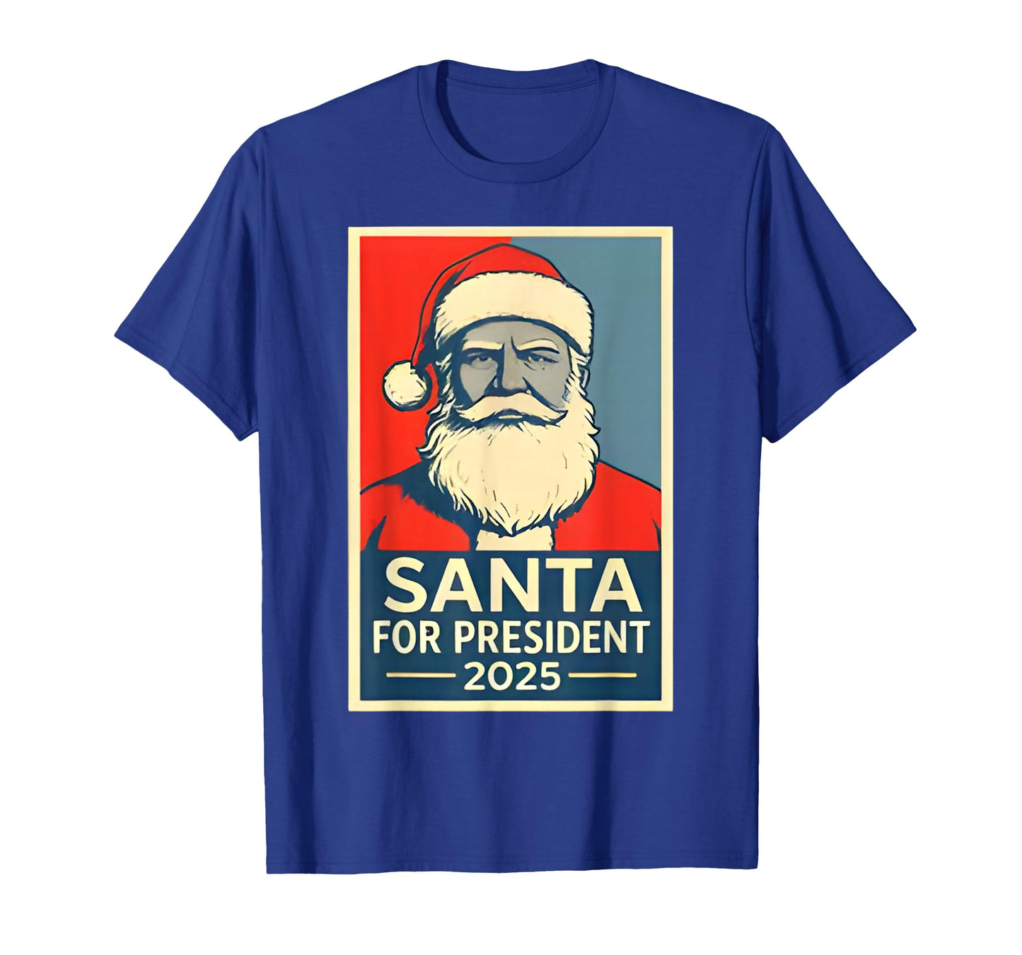 Santa for President 2025 Funny Christmas Political T-Shirt
