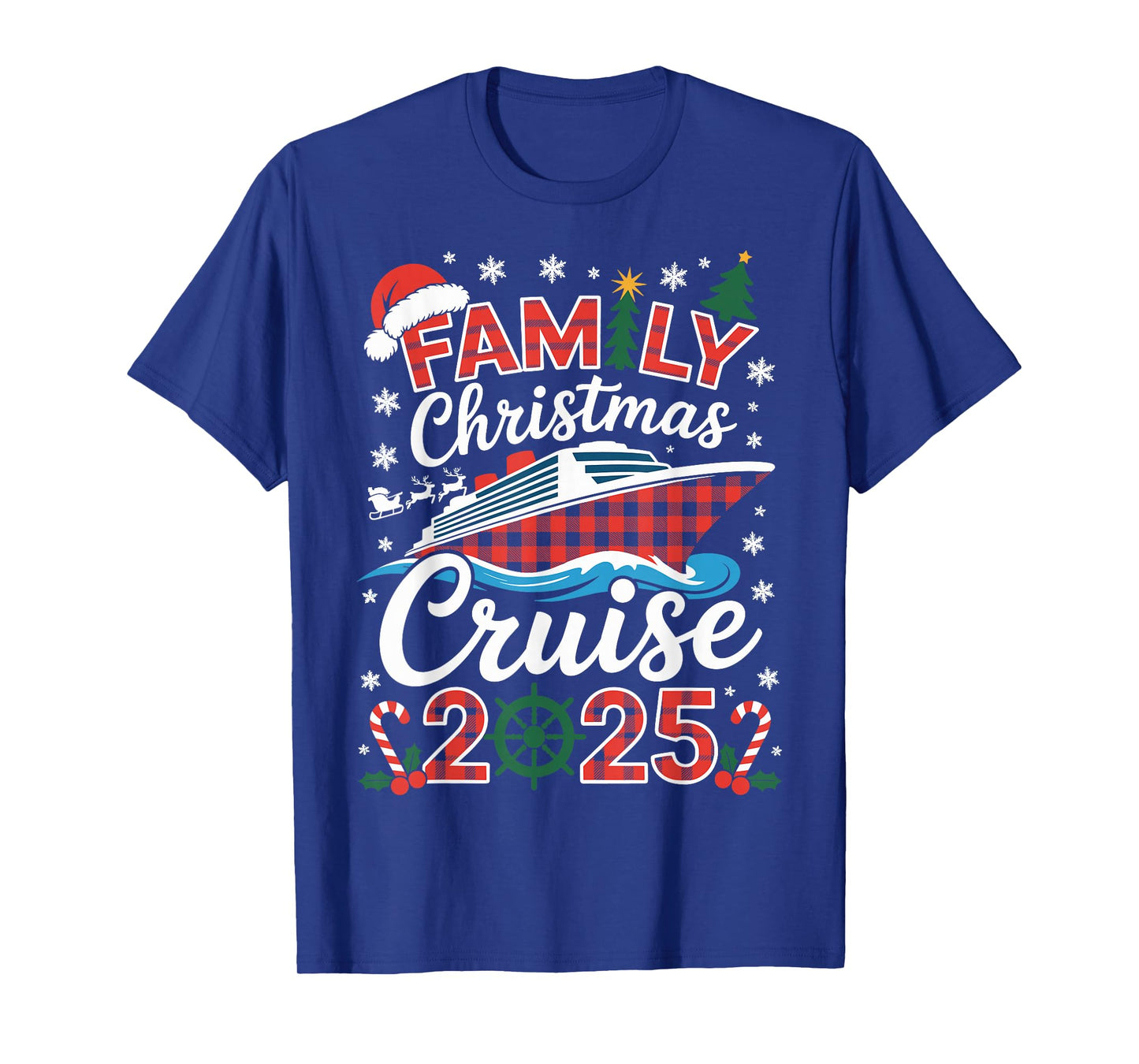 Family Christmas Cruise 2025 Holiday Vacations for Men Women T-Shirt