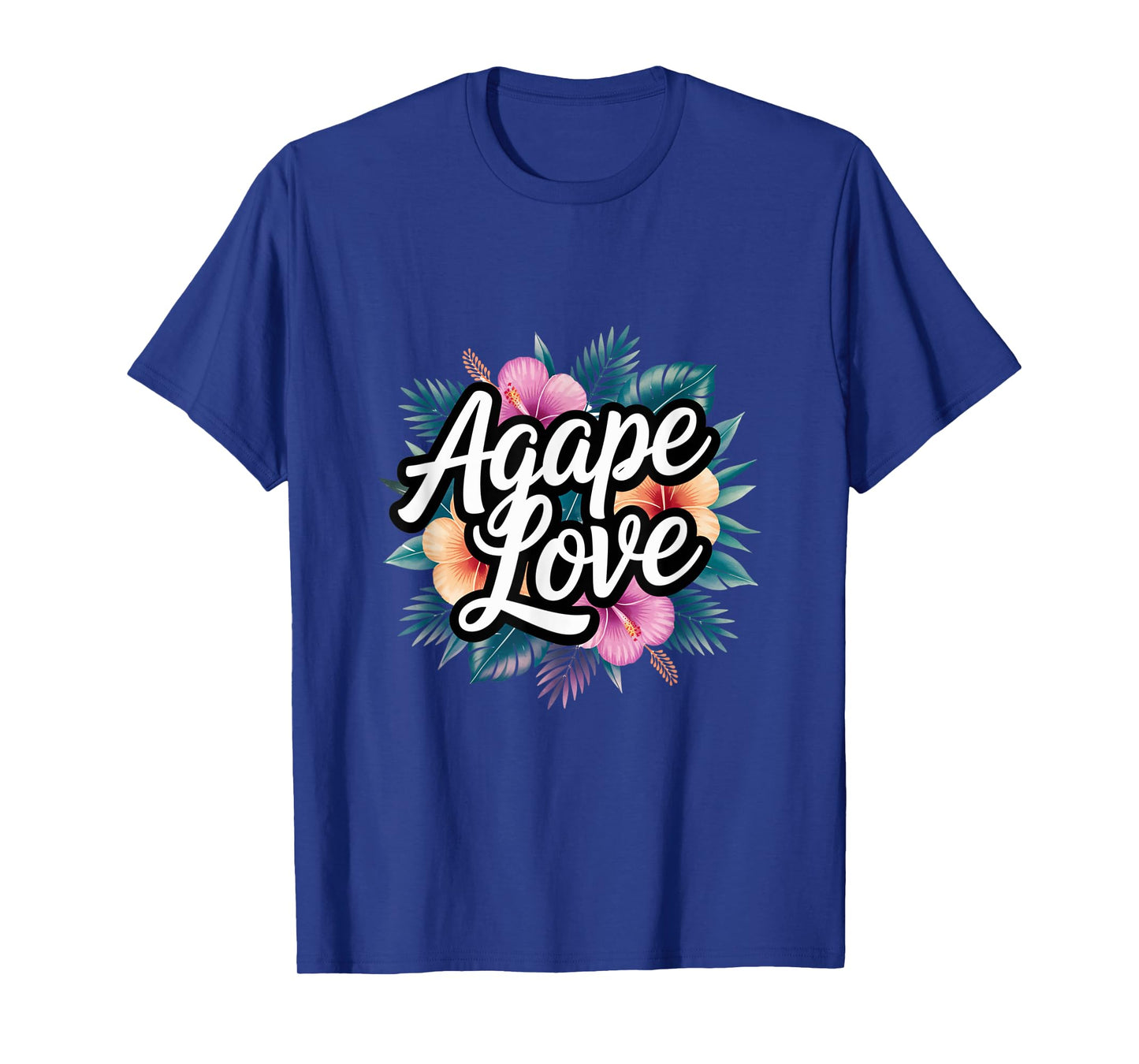 Agape Love Watercolor Floral Flower Inspirational Christian T-Shirt
