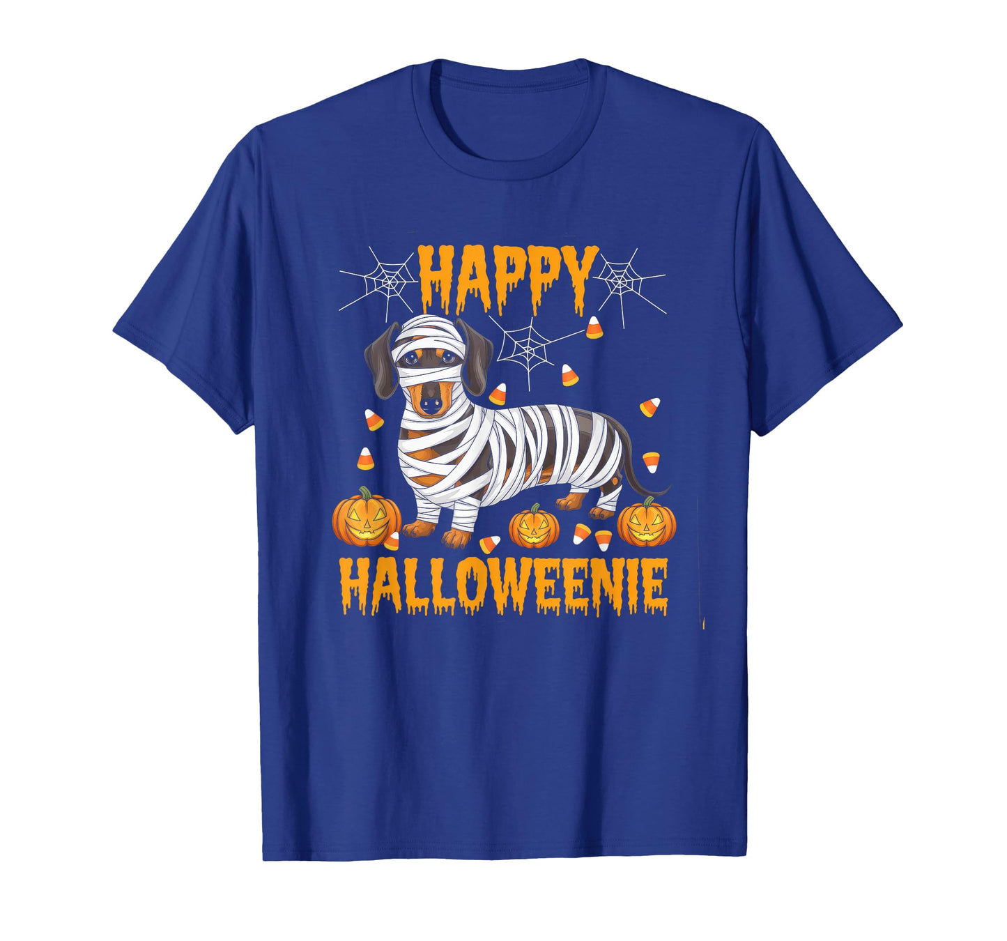 Happy Halloweenie Tshirt Women Men Wiener Monster Party T-Shirt