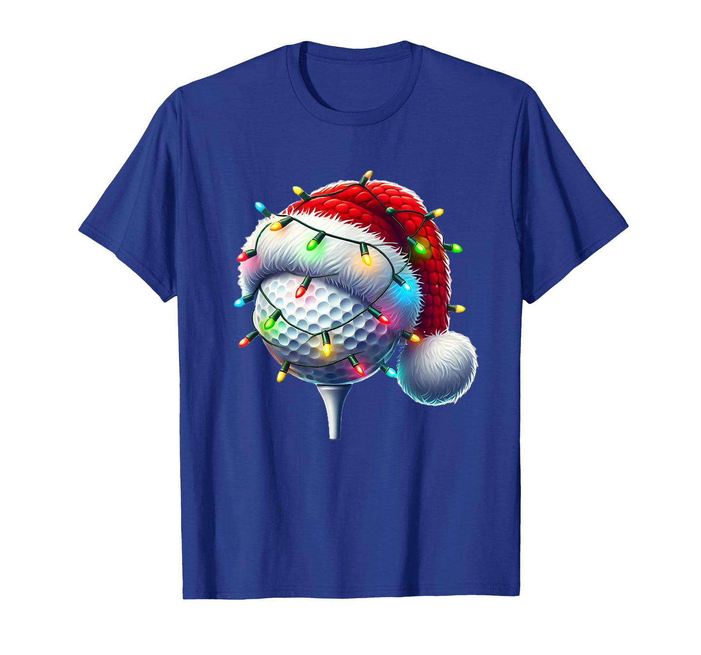 Golf Ball Santa Hat Xmas Golfing Golfer Christmas Boys Men T-Shirt
