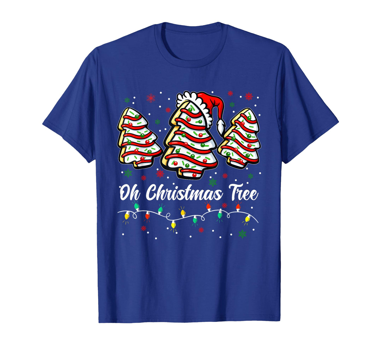 Oh Christmas Tree Cake Santa Christmas Xmas Men Women Kid T-Shirt