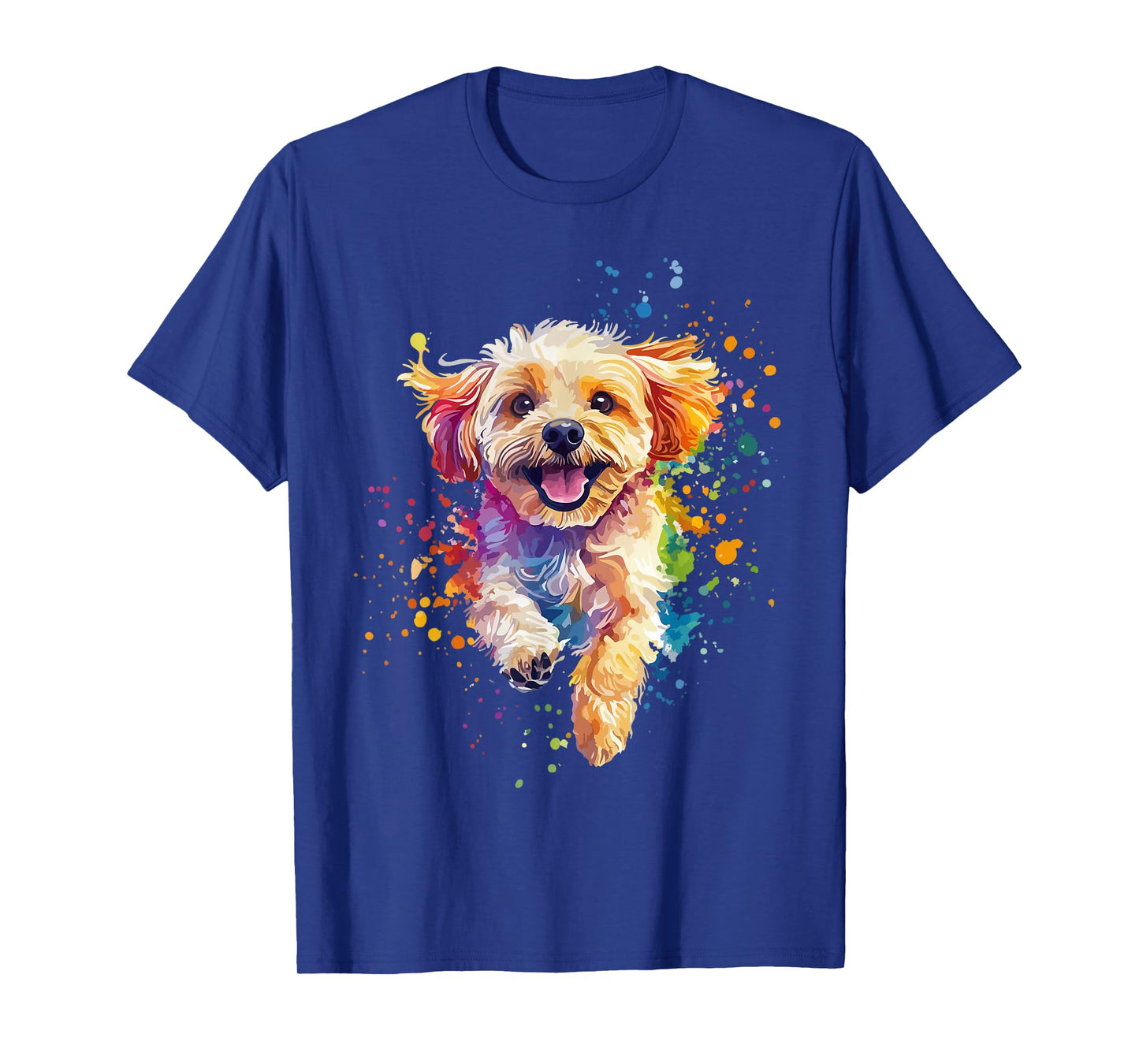 Cavapoo Lover Colorful Splash Art Cavapoo T-Shirt