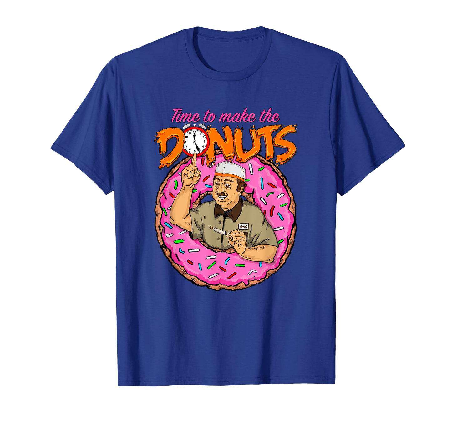 Time To Make The Donuts - funny vintage retro 80's humor tee T-Shirt