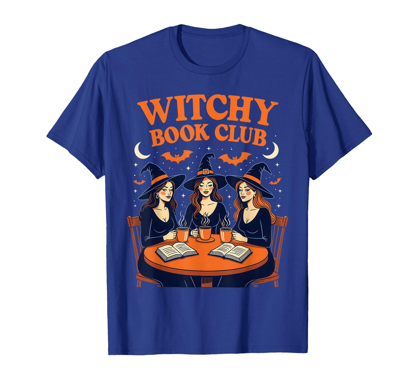 Witchy Book Club Witches Halloween Coffee Reading T-Shirt