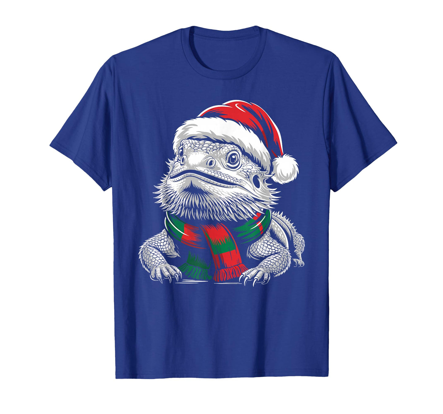 Bearded Dragon Xmas Santa Hat Scarf Christmas Costume T-Shirt