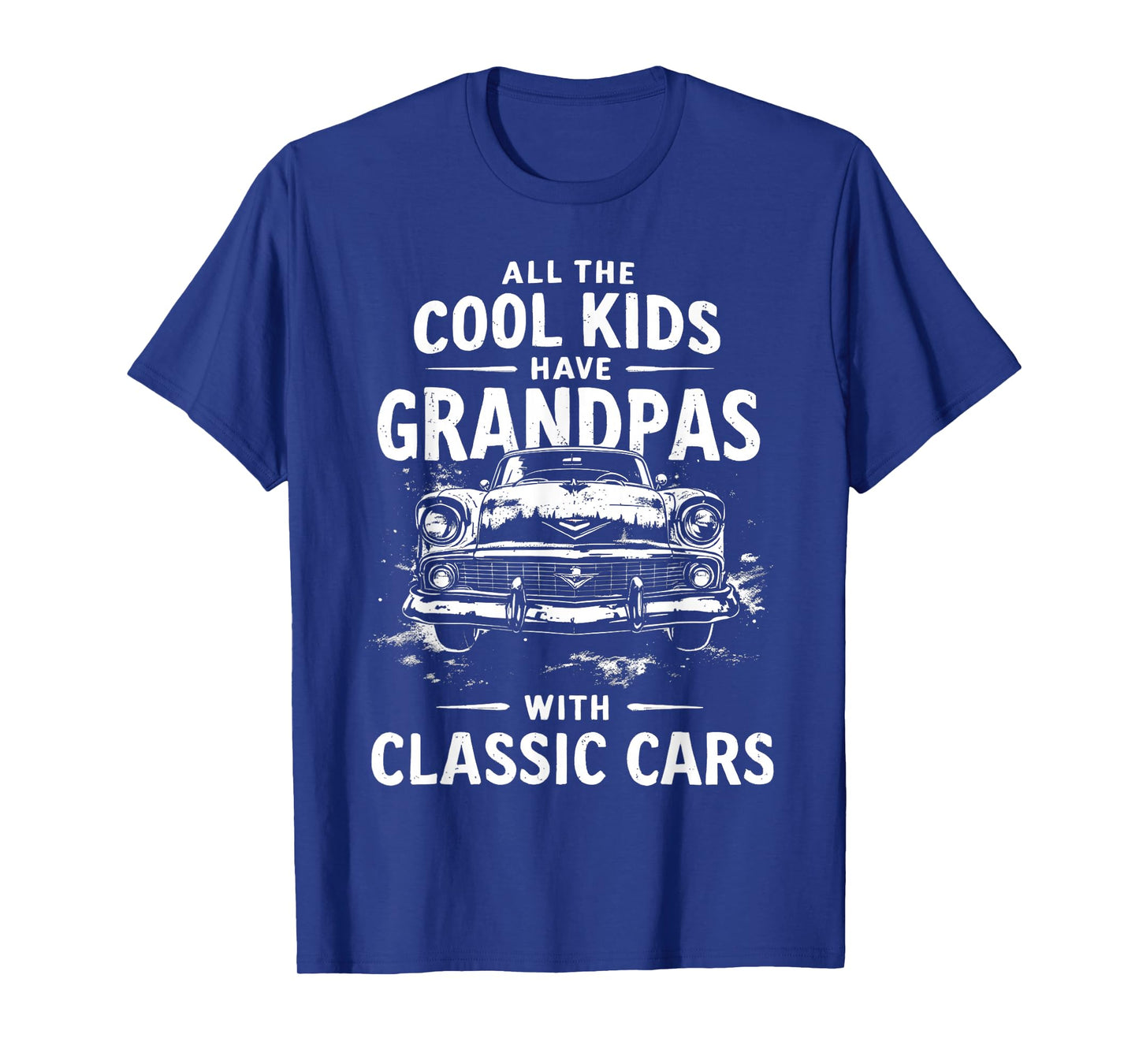 Car Guy Grandpas With Classic Cars Dad Old Car Enthusiast T-Shirt