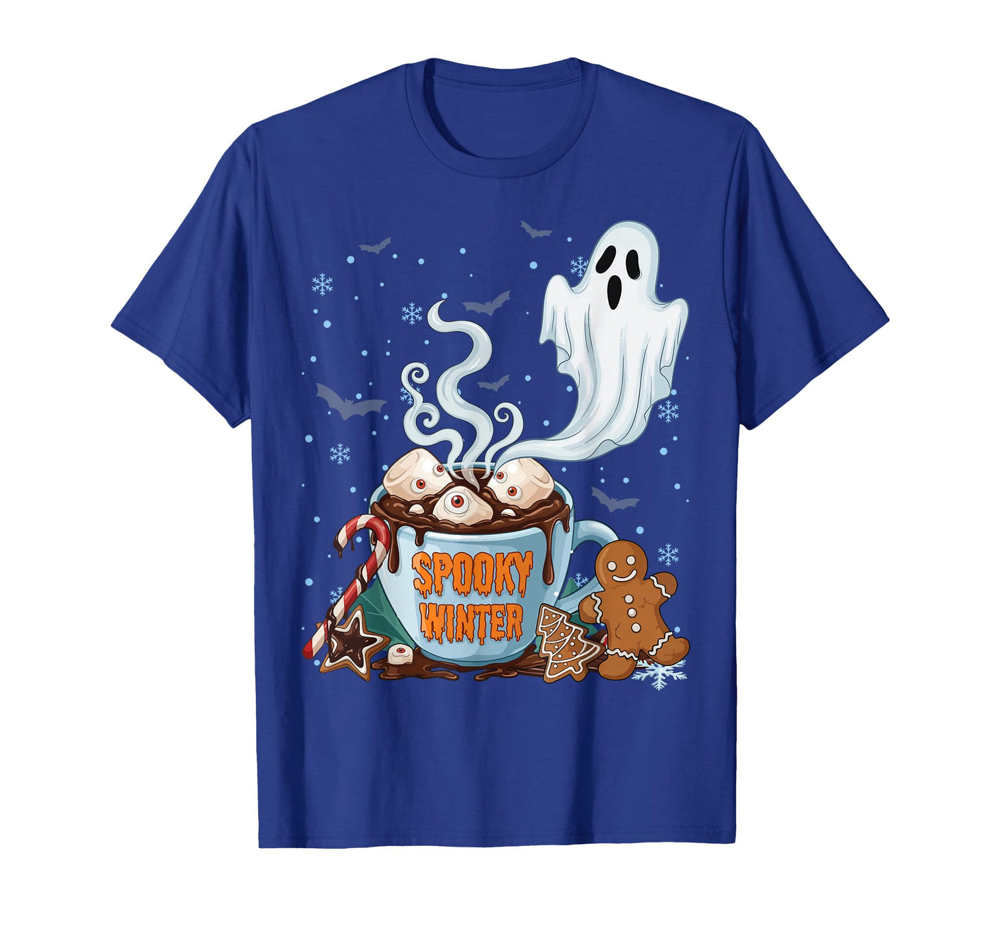 Spooky Winter Halloween Spooky Christmas Ghost Winterween T-Shirt