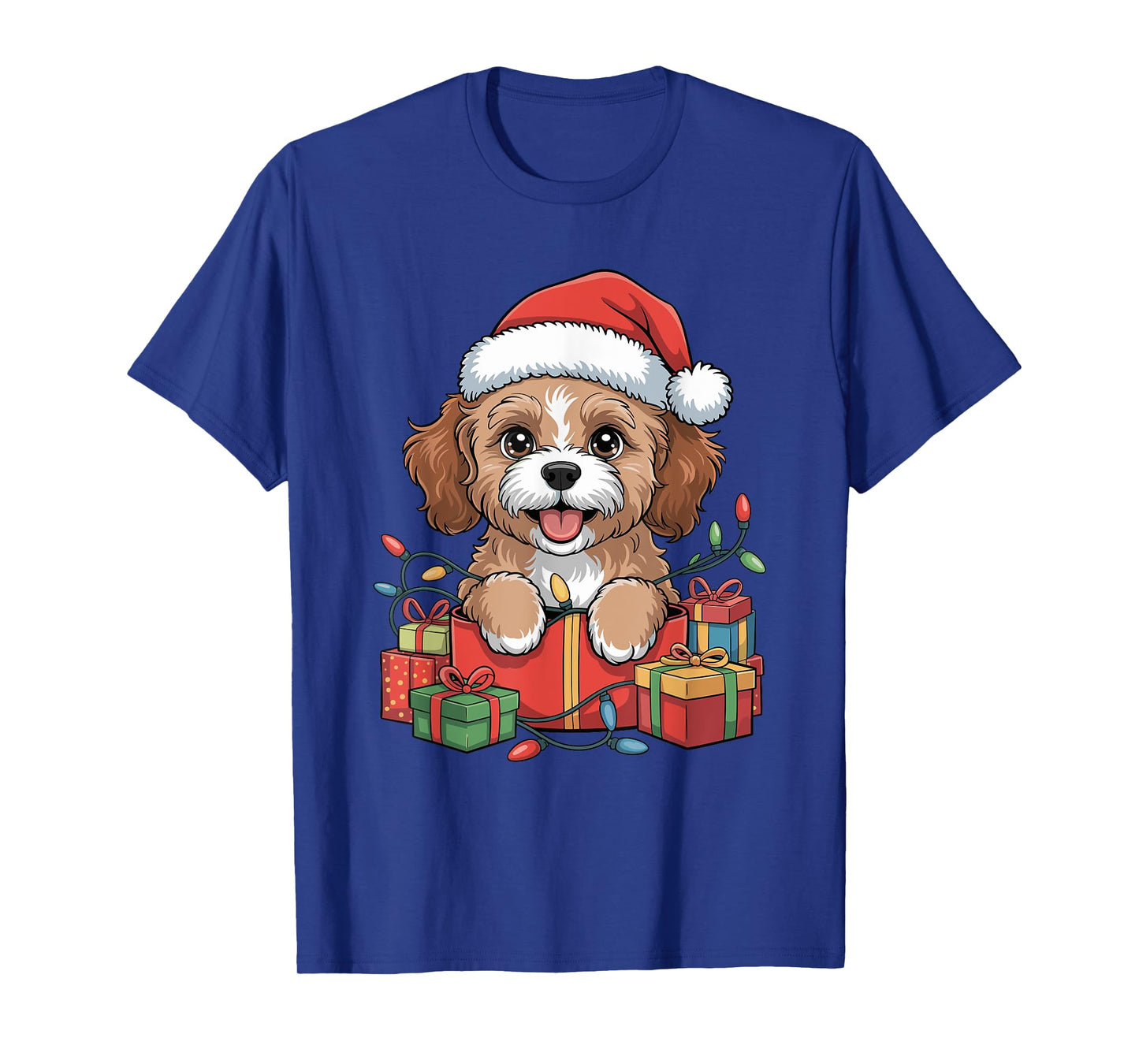 Cute Cavapoo Christmas Xmas Design Funny Dog Lover Holiday T-Shirt