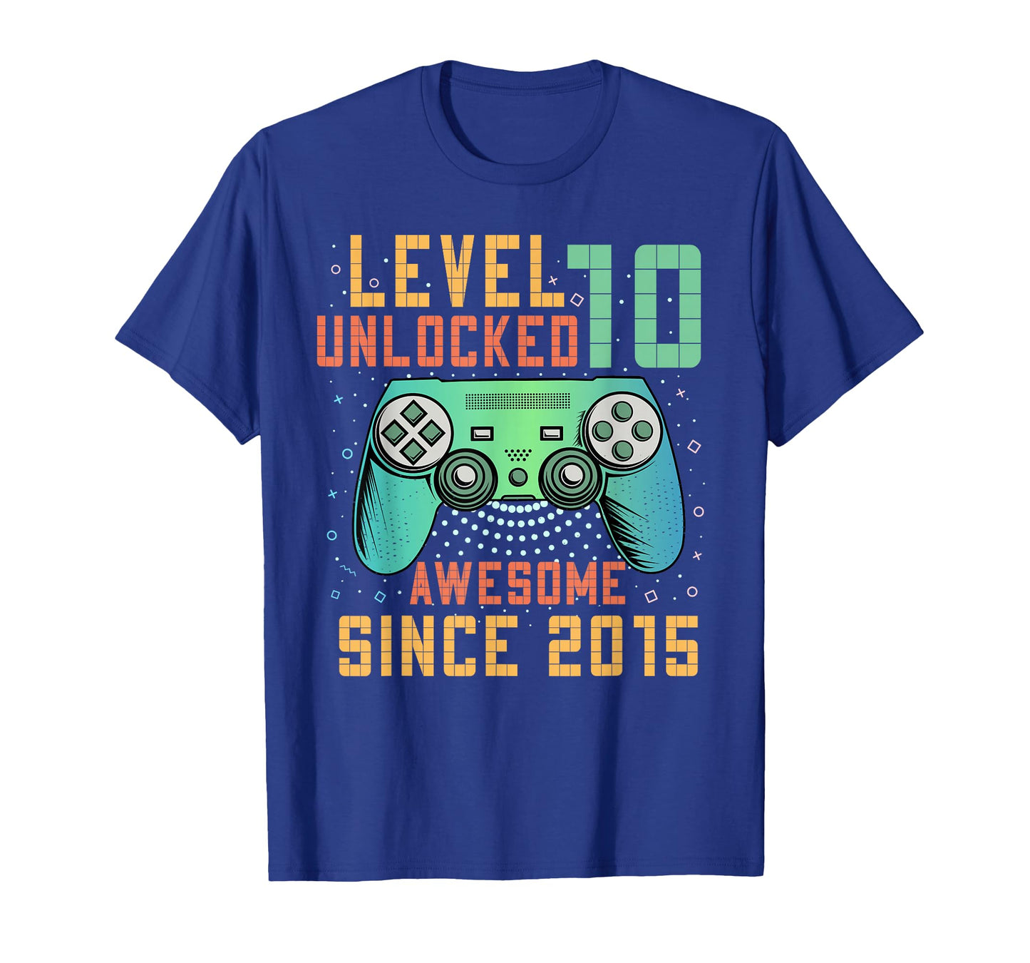Level 10 Unlocked 10th Birthday 10 Year Old Boy Gifts Gaming T-Shirt