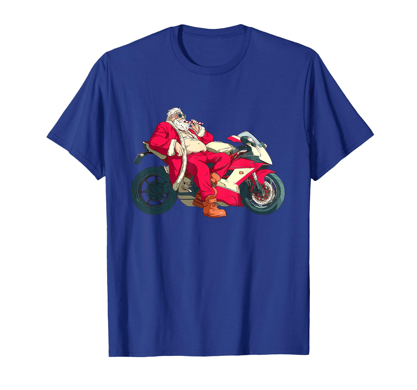 Naughty Motorbike Santa Costume for Motorcycles Lovers T-Shirt