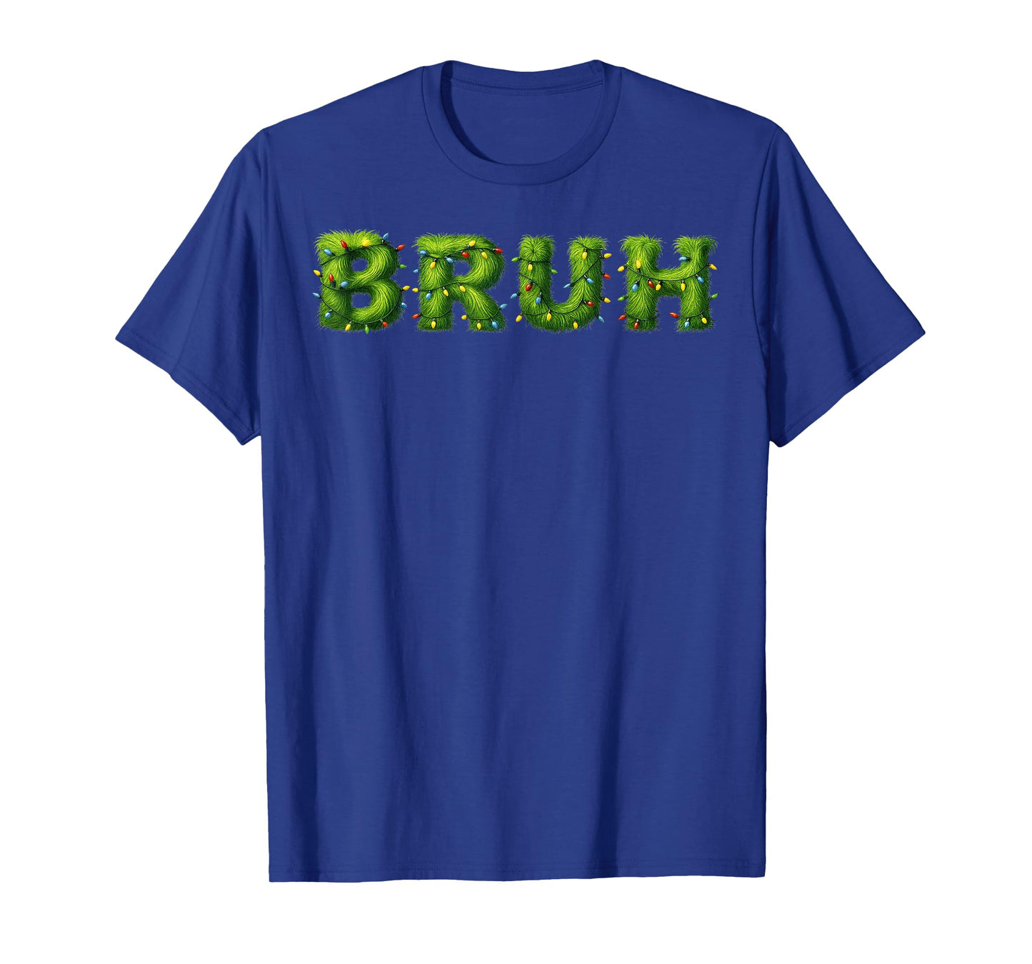 Funny Bruh Christmas Tree Xmas Pjs Pajamas Pajama Men Boy T-Shirt