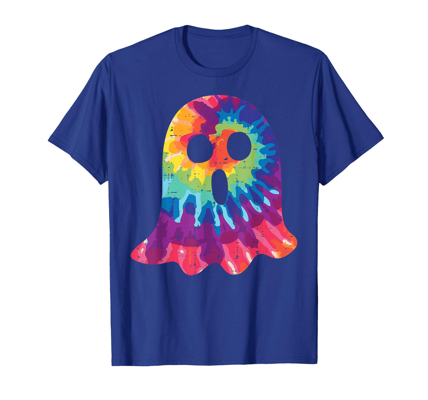 Halloween Ghost Tie Dye Retro Hippie Costume Men Women Kids T-Shirt