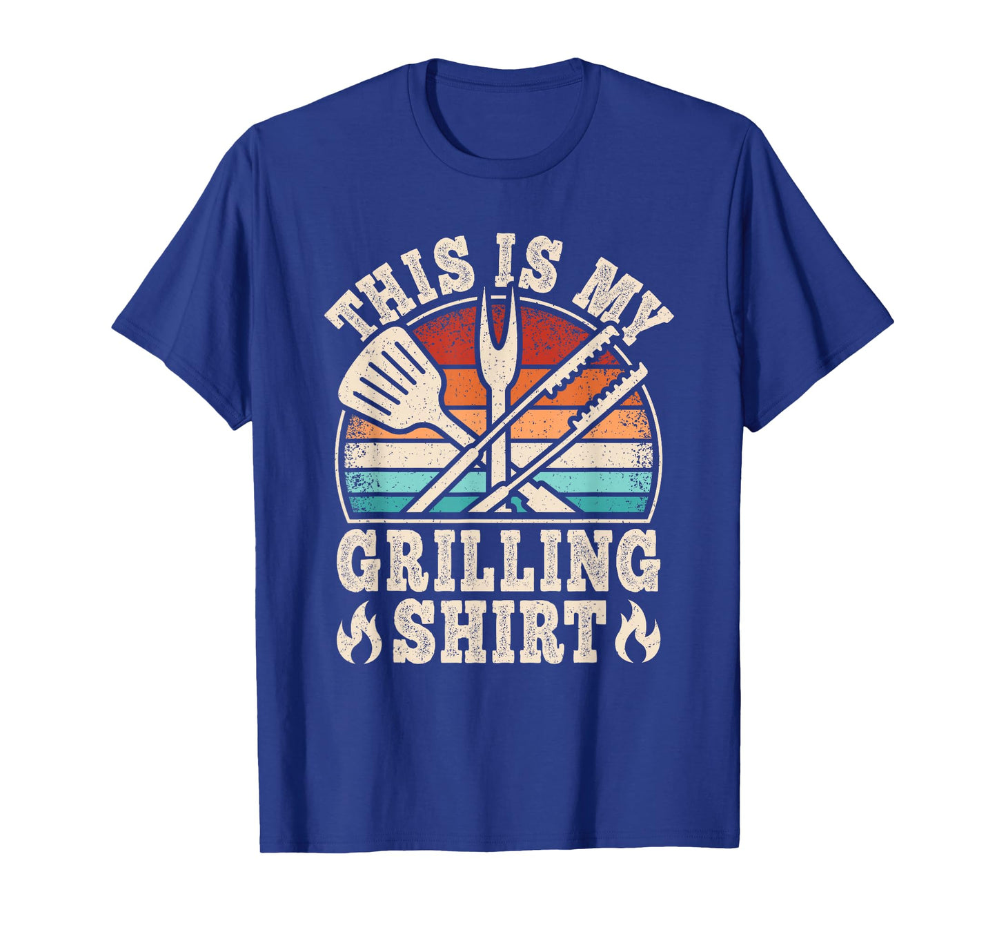 Funny BBQ Retro Grill Barbecue Men This is My Grilling T-Shirt