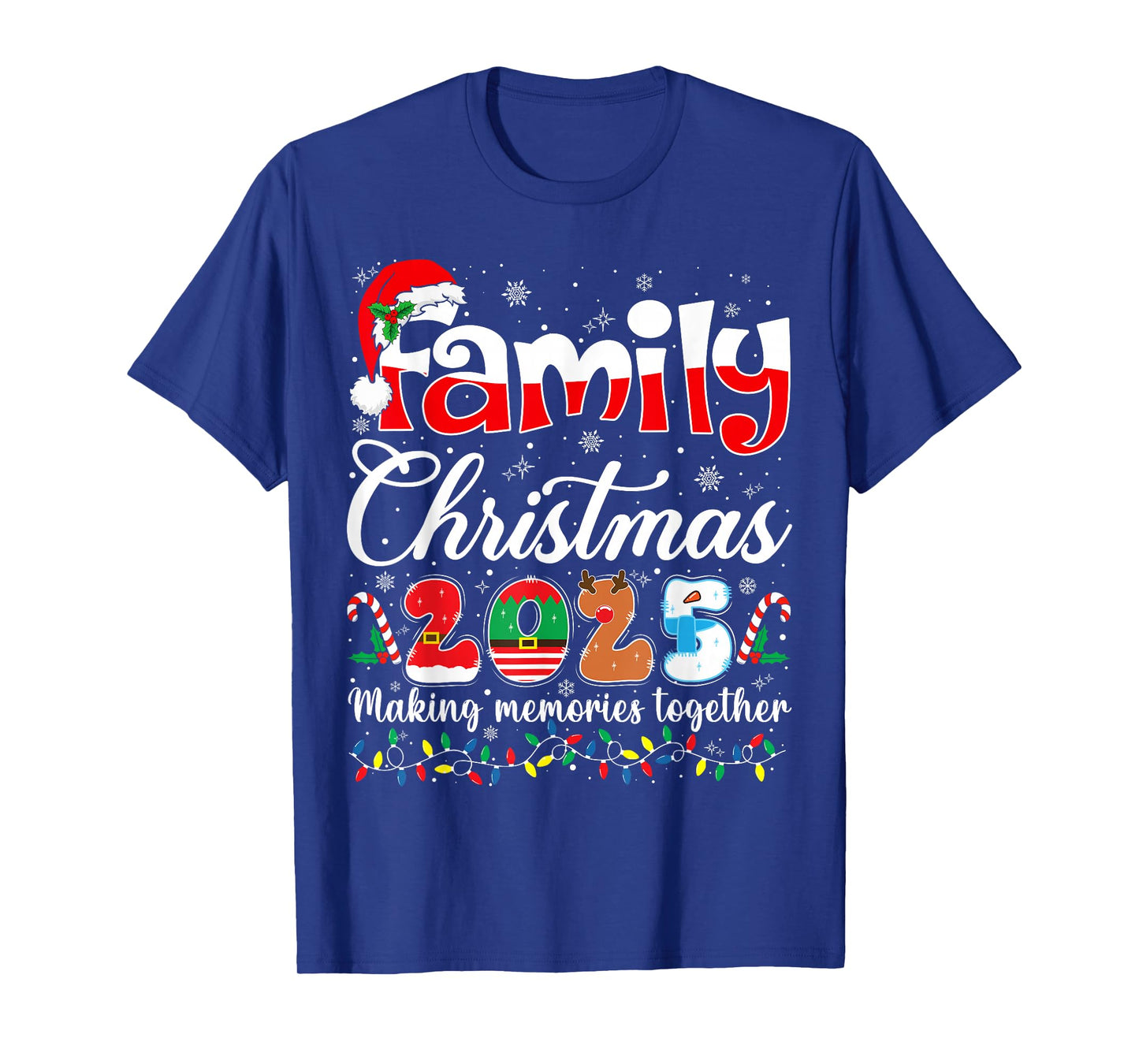 Family Christmas 2025 Matching Outfit Xmas Squad Santa T-Shirt