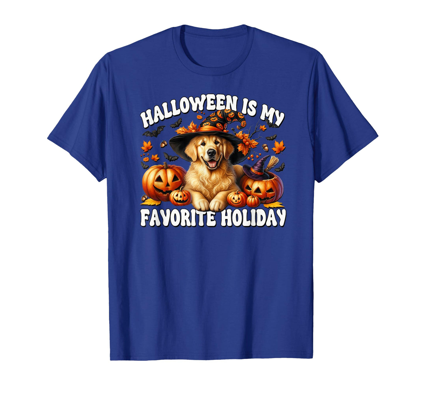 Golden Retriever Halloween is My Favorite Holiday for Witch T-Shirt