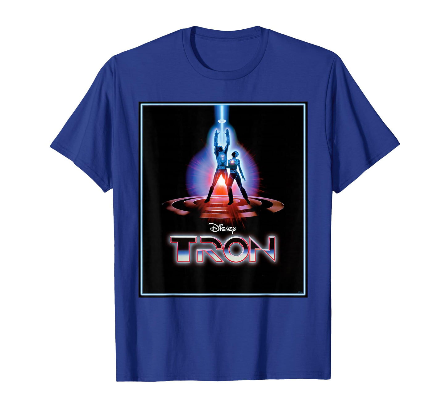 Disney TRON Official 1982 Original Movie Poster Art and Logo T-Shirt