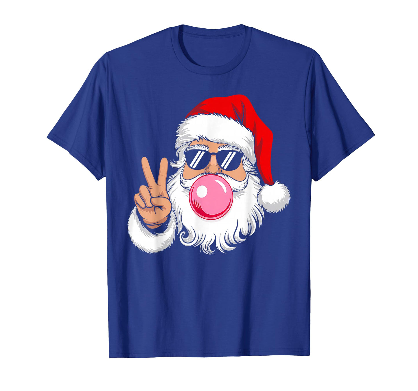 Santa Claus Blowing Bubble Christmas Xmas Family Men Women T-Shirt