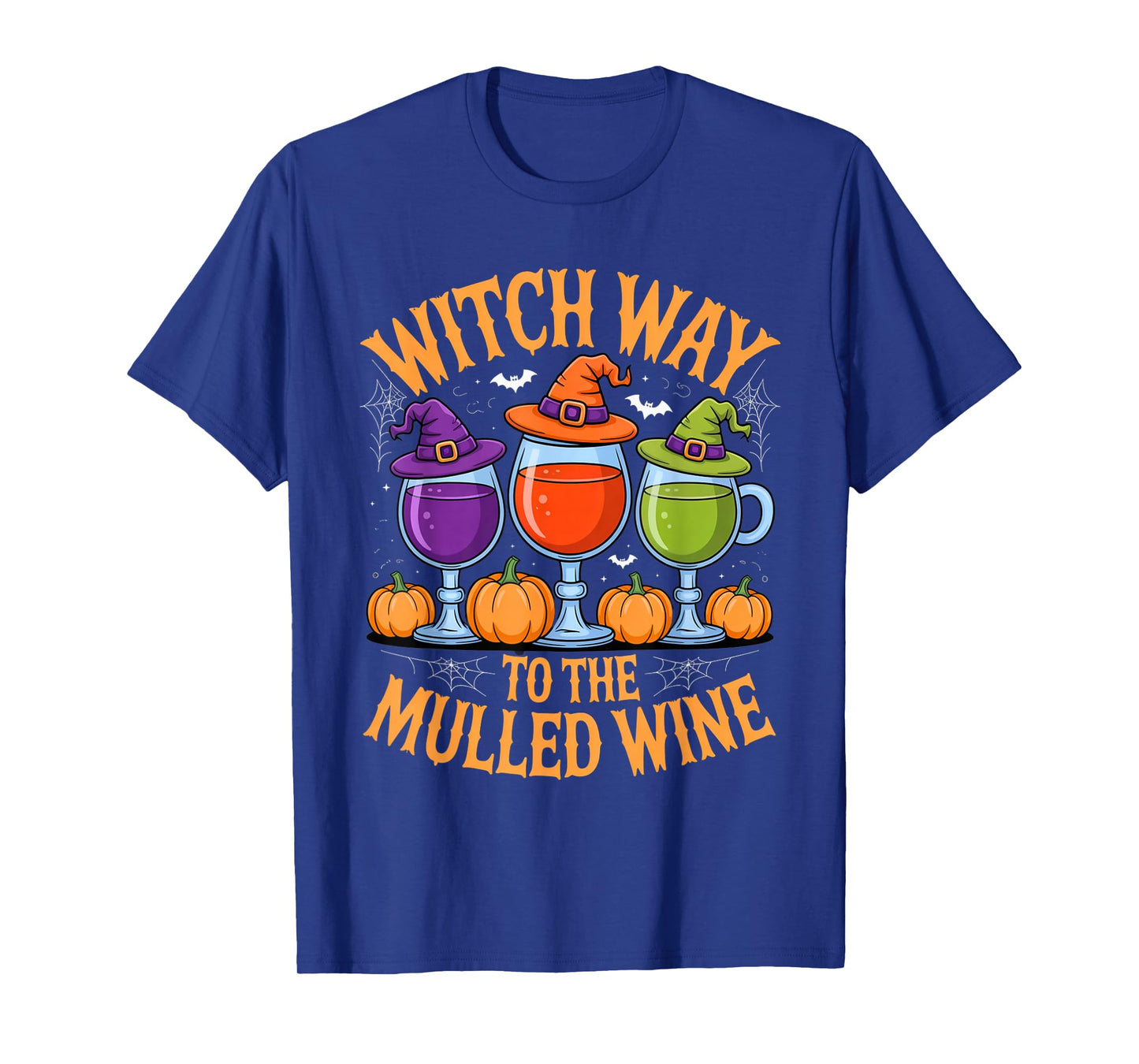 Witch Way to The Mulled Wine Funny Halloween Party Outfit T-Shirt