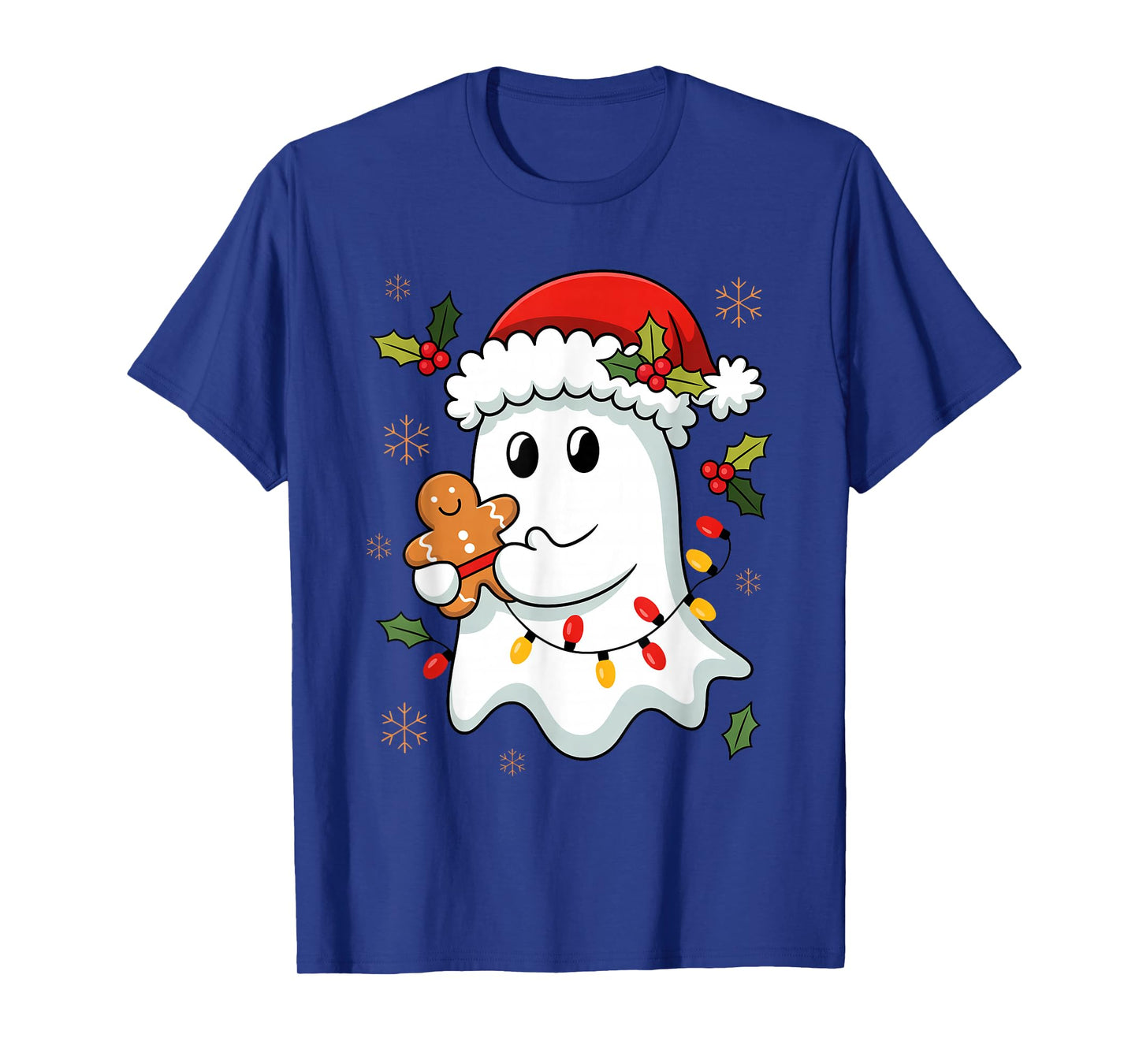 Ghost Christmas Santa Spooky Christmas Ghost Santa Christmas T-Shirt