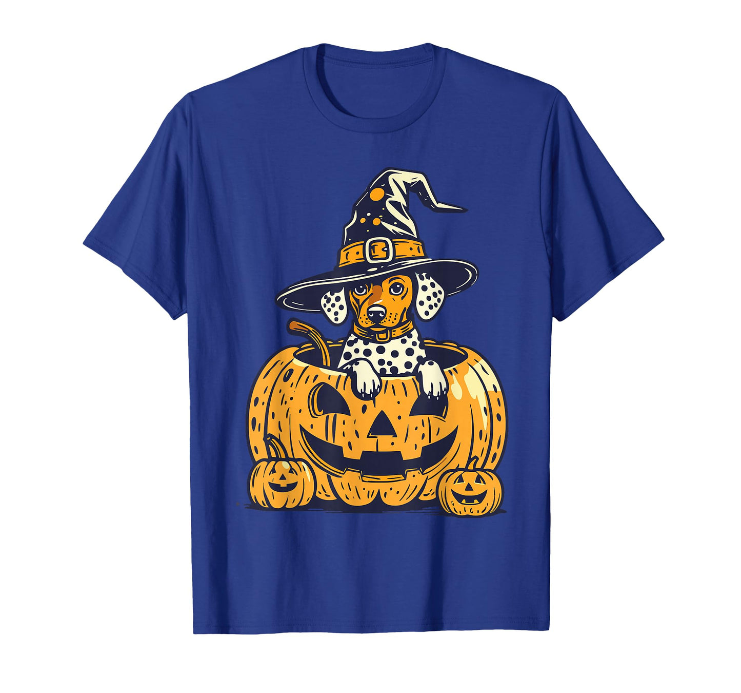 Halloween Shorthaired Pointer Dog in Pumpkins Spooky Vibes T-Shirt