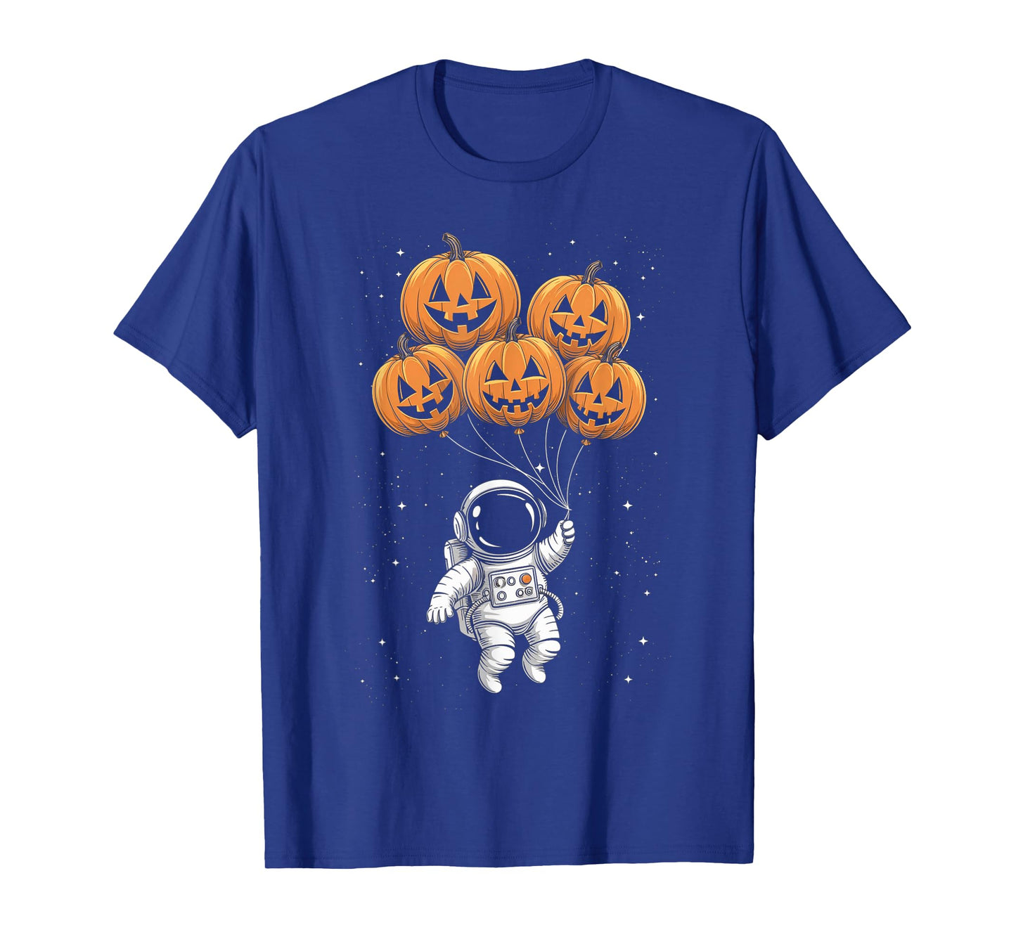 Halloween Astronaut Pumpkin Balloons Kids T-Shirt