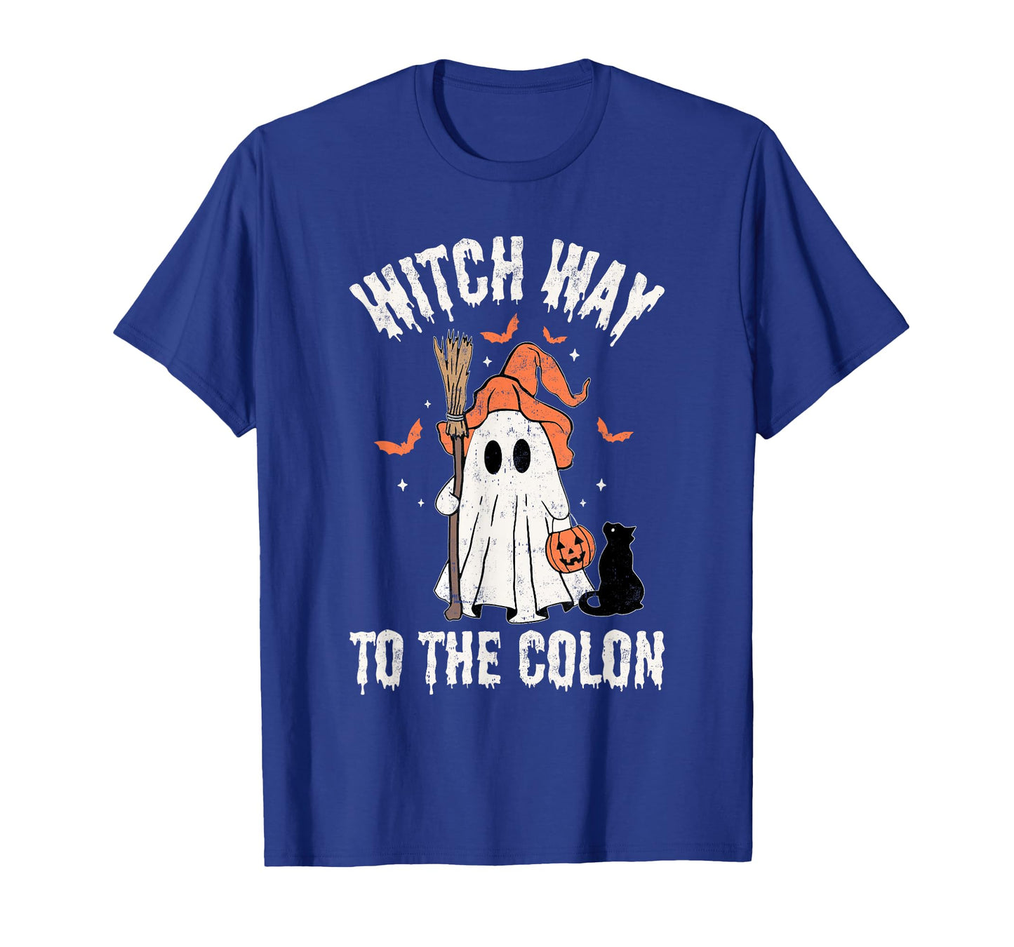 Witch Way To The Colon Gastrointestinal Endo Nurse Halloween T-Shirt