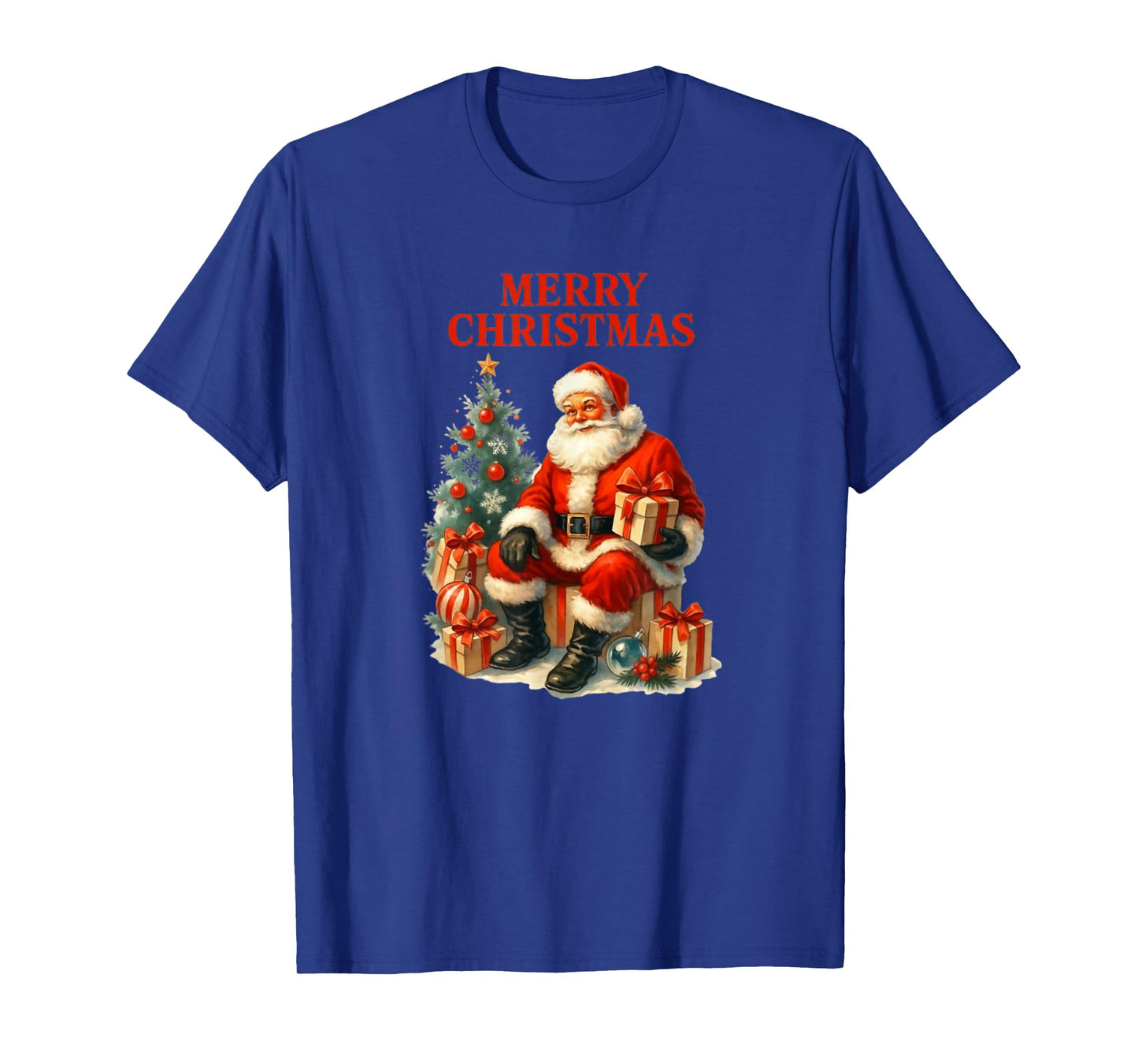 50's Style Santa Christmas Design T-Shirt