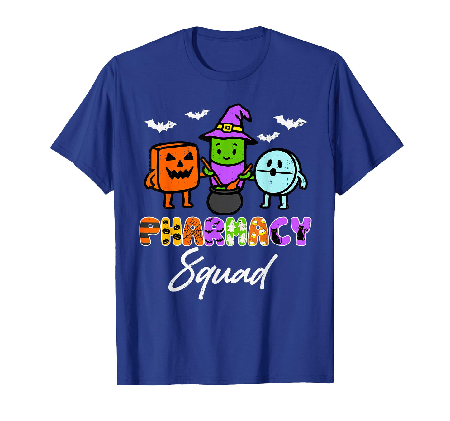 Cute Pharmacy Squad Pills Witch Halloween Costume Pharmacist T-Shirt