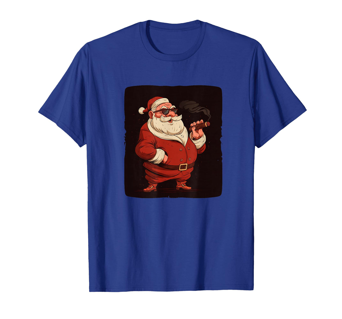 Cool Smoking Santa Claus with Sunglasses and Cigar Costume T-Shirt