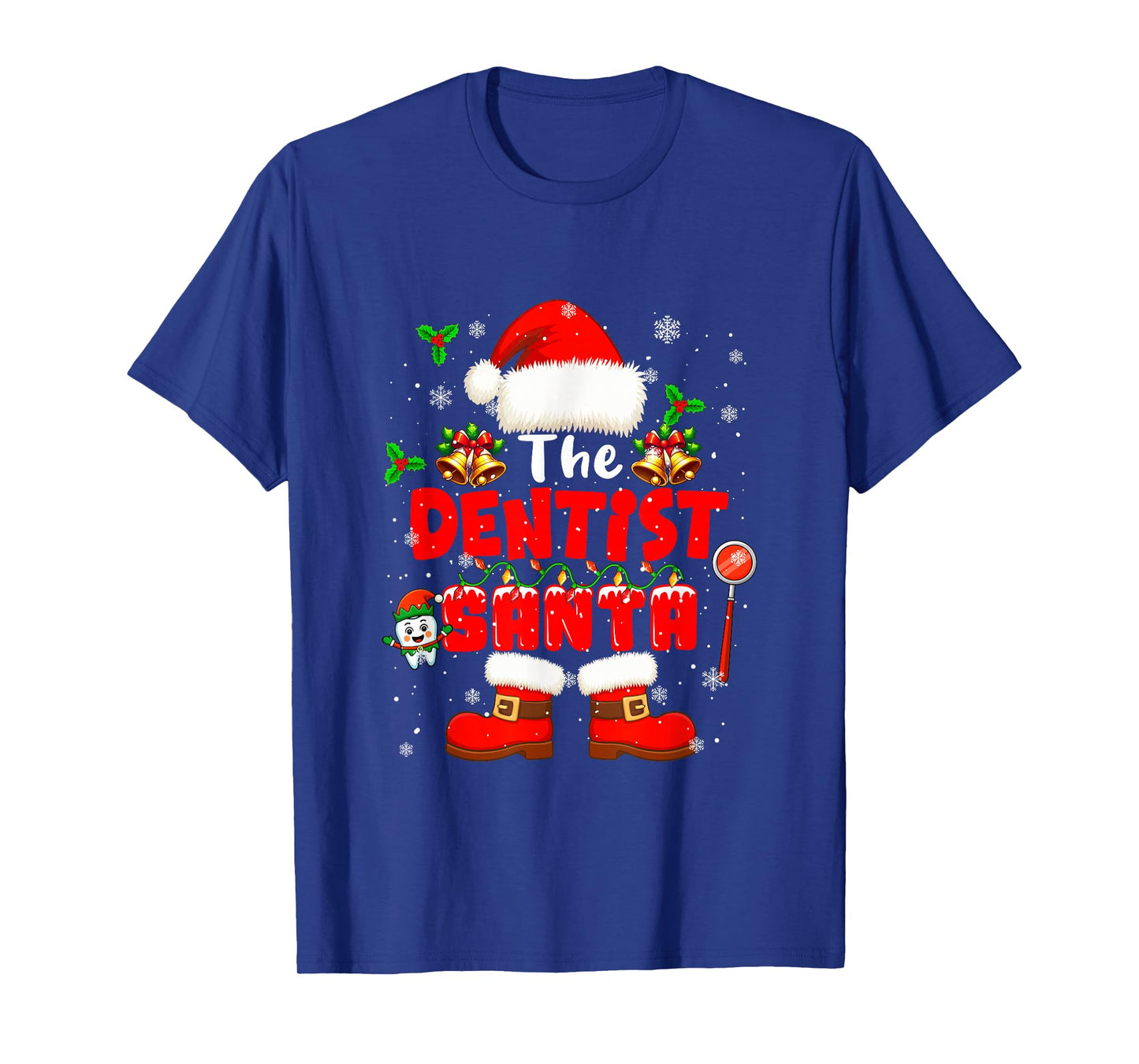 The Dentist Santa Christmas Colorful Costume Job Team T-Shirt