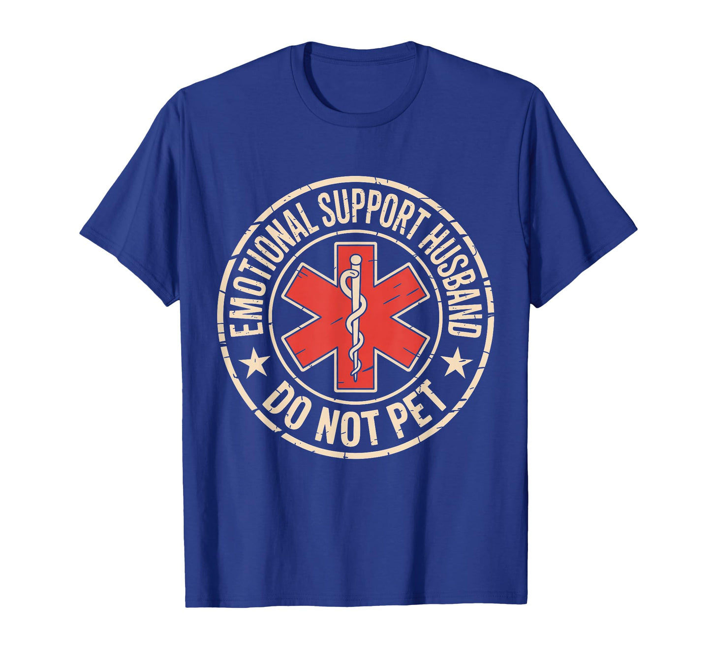 Emotional Support Husband Do Not Pet Funny Husband Men T-Shirt