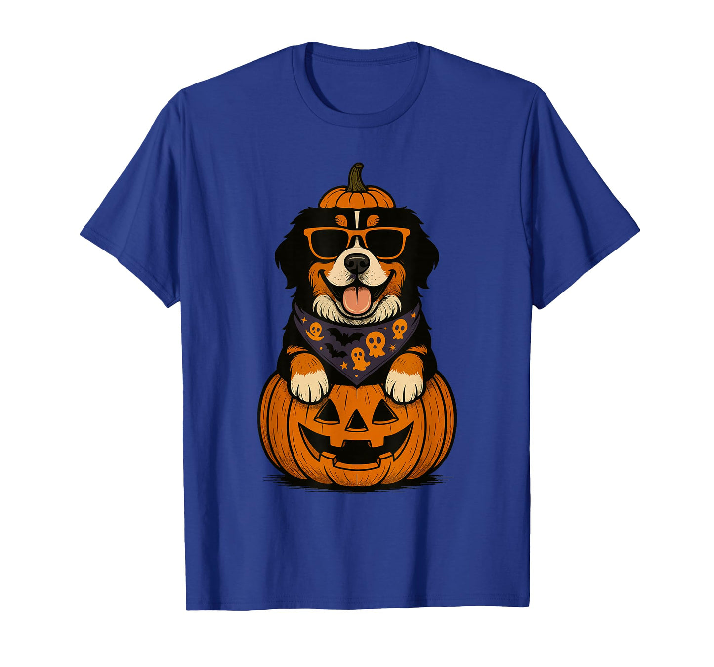 Spooky Greater Swiss Mountain Dog Pumpkin Halloween T-Shirt