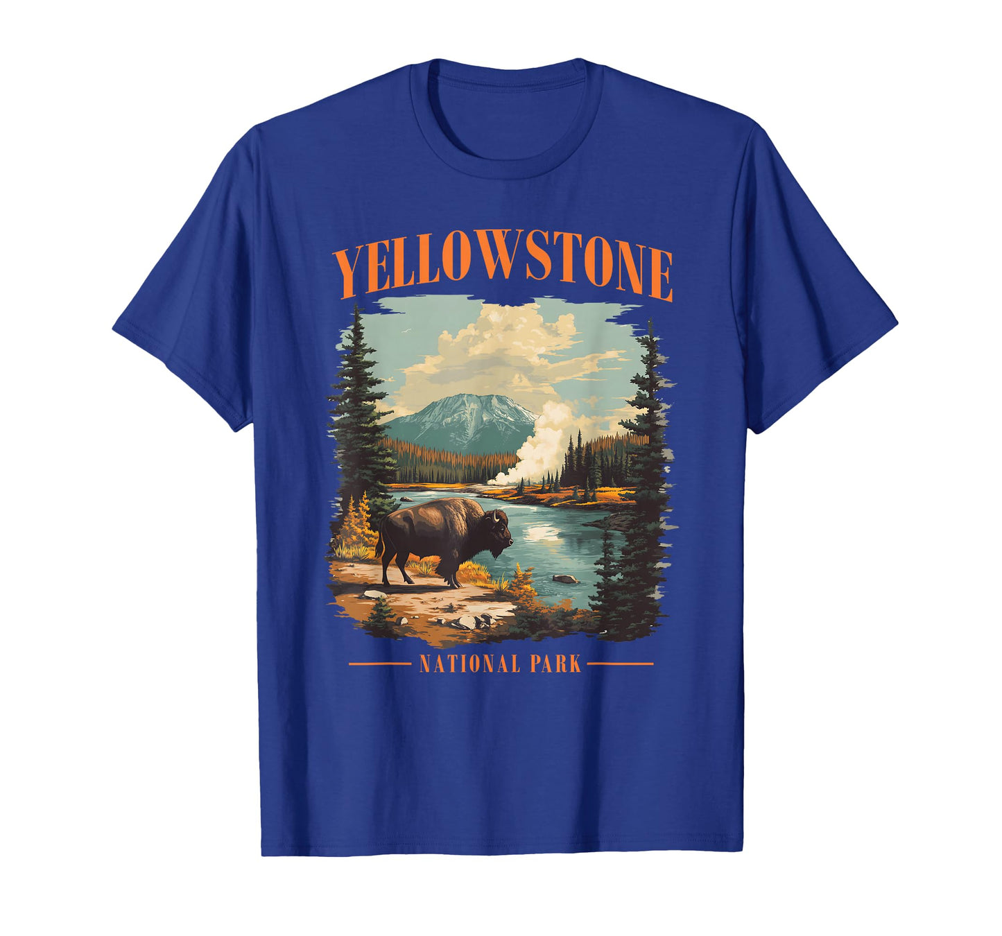 Yellowstone National Park Vintage Hiking Camping T-Shirt