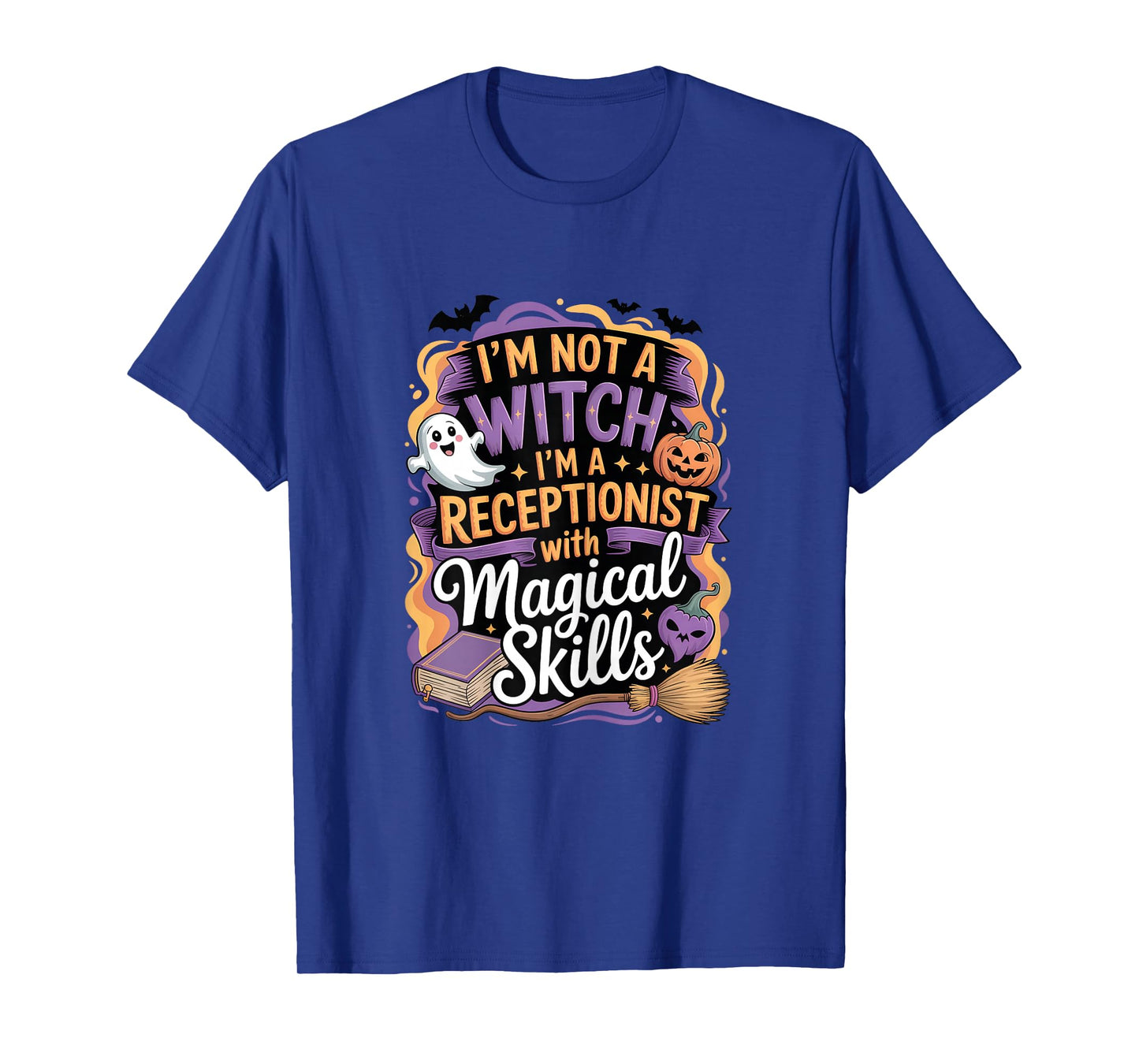 I'm Not Witch Receptionist with Magical Skills Halloween T-Shirt