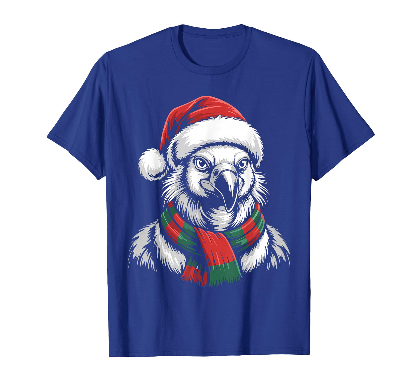 Vulture Xmas Santa Hat Scarf Christmas Costume T-Shirt