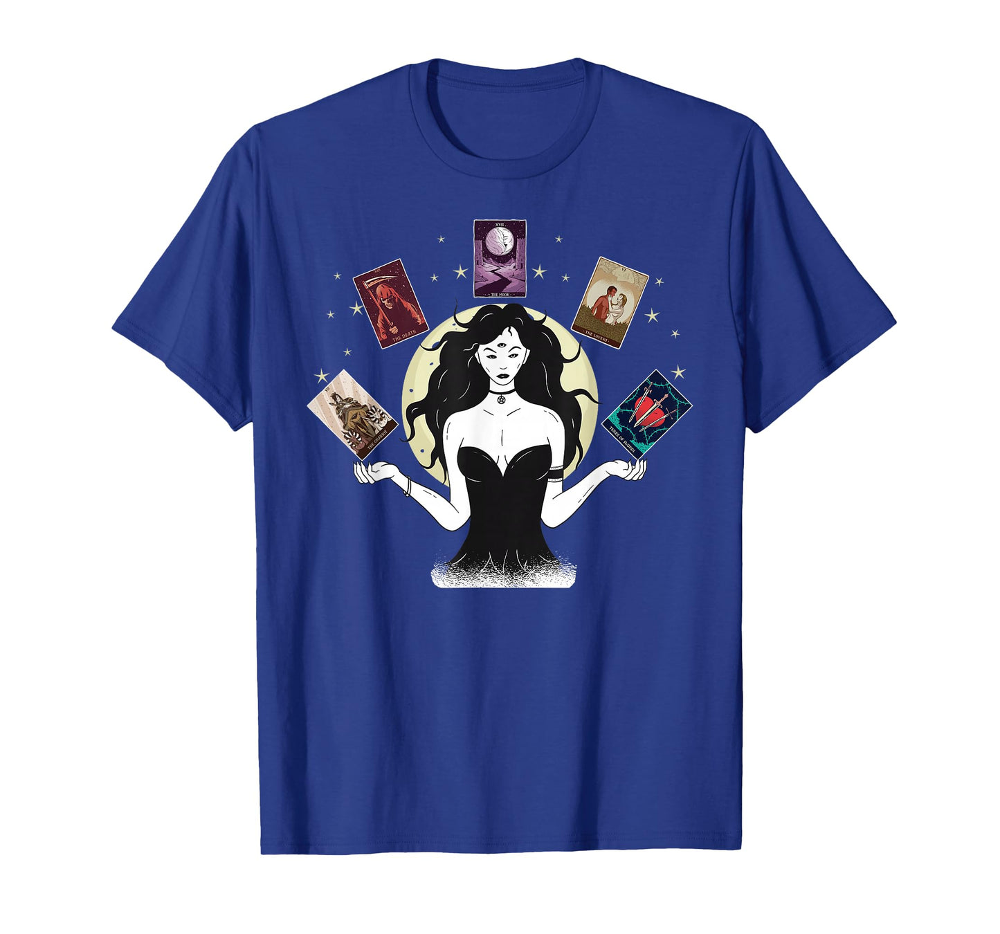 Tarot Card Woman Occult Mystic Esoteric Witchcraft Spiritual T-Shirt