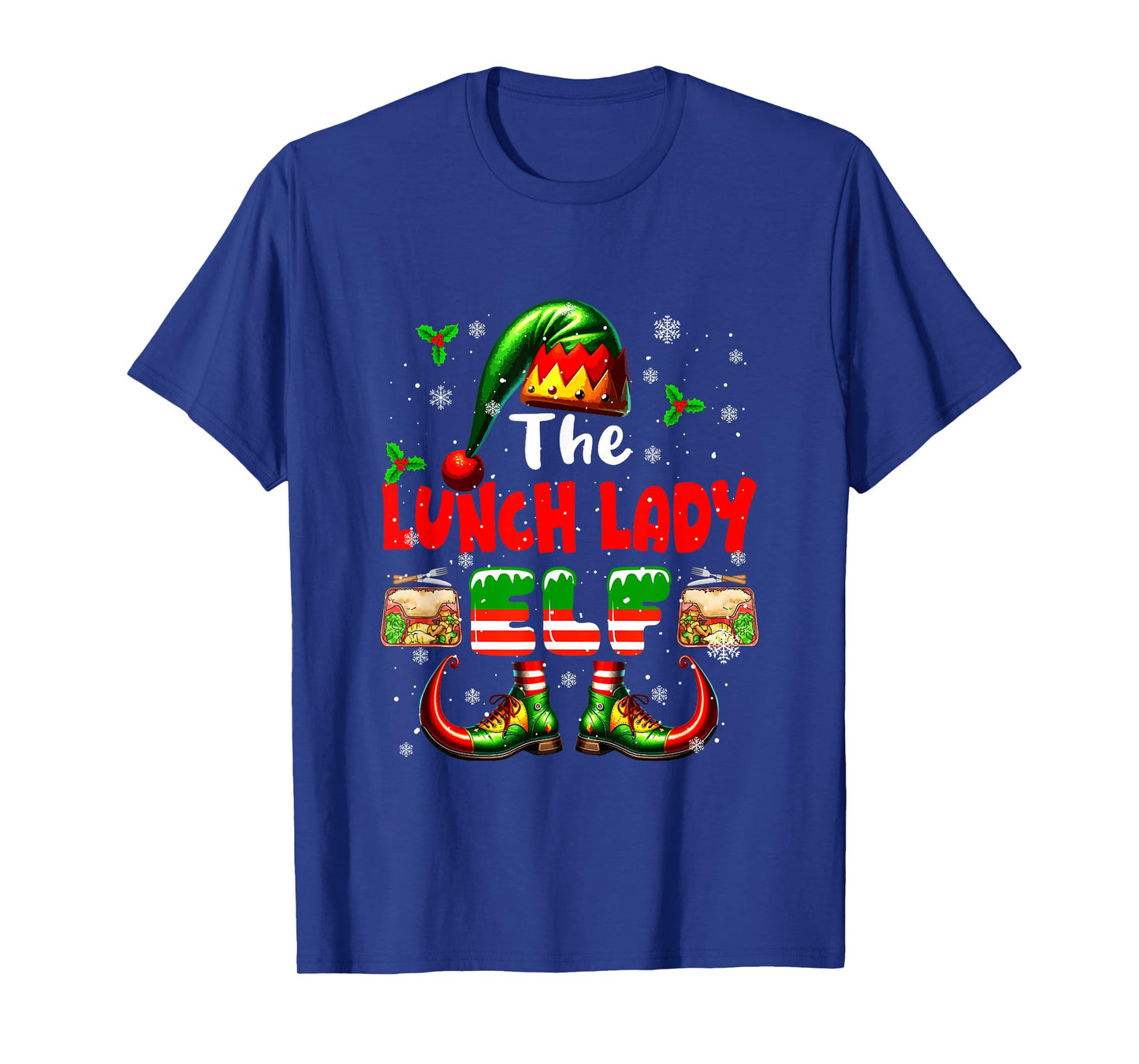 The Lunch Lady Elf Christmas Job Team Matching Parties T-Shirt