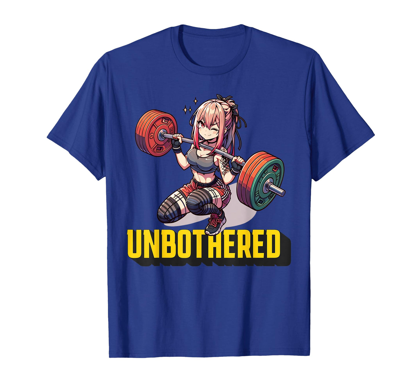 Unbothered Manga Shirt Funny Anime Workout Gym Girl Cool T-Shirt