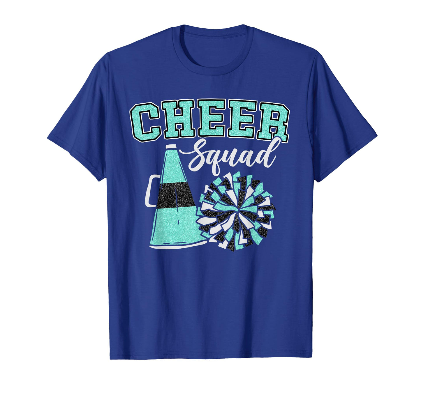 Cheer Squad Funny Cheerleader Cheerleading Teal Women Girl T-Shirt
