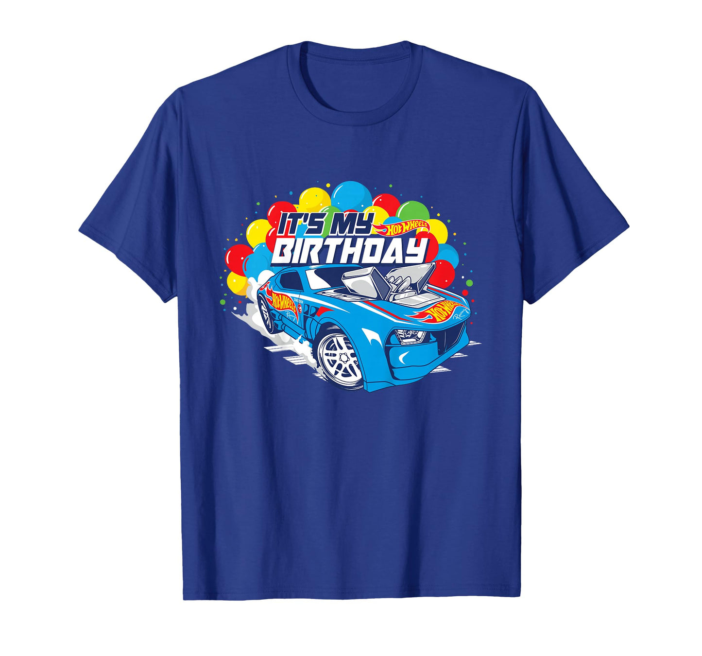 Kids Hot Wheels It's My Birthday Balloons T-Shirt