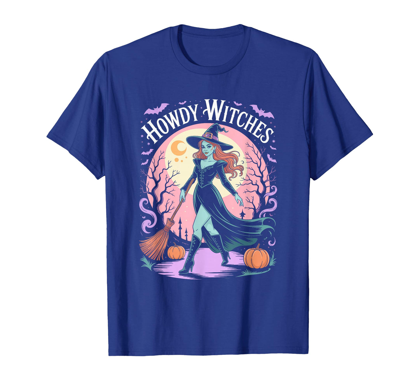 Howdy Witches Witch Halloween Costume Spooky Season Womens T-Shirt
