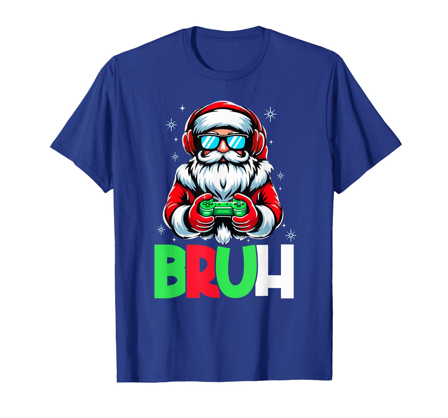 Video Game Santa Xmas Bruh Christmas Gamer Boys Mens Kids T-Shirt