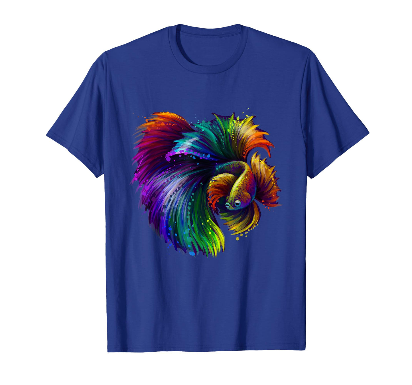 Tropical Colorful Fish Illustration Novelty Graphic Designs T-Shirt