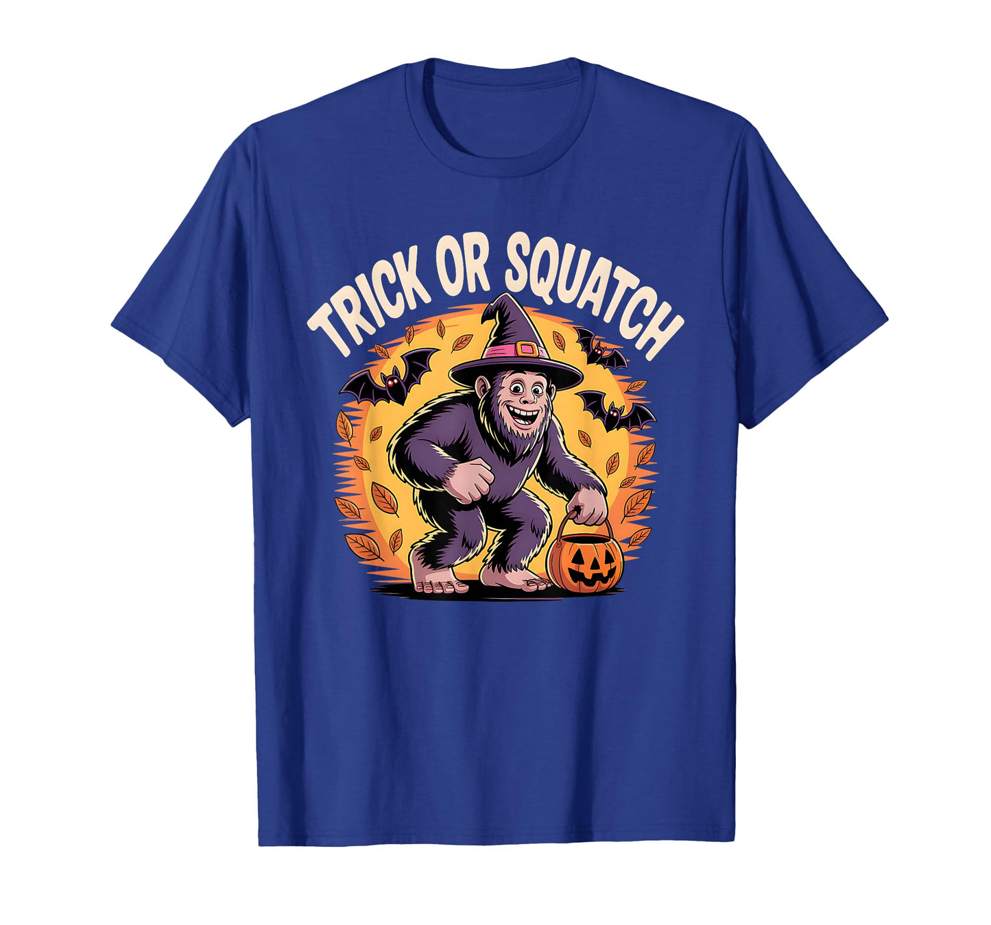 Trick or Squatch Funny Bigfoot Halloween T-Shirt