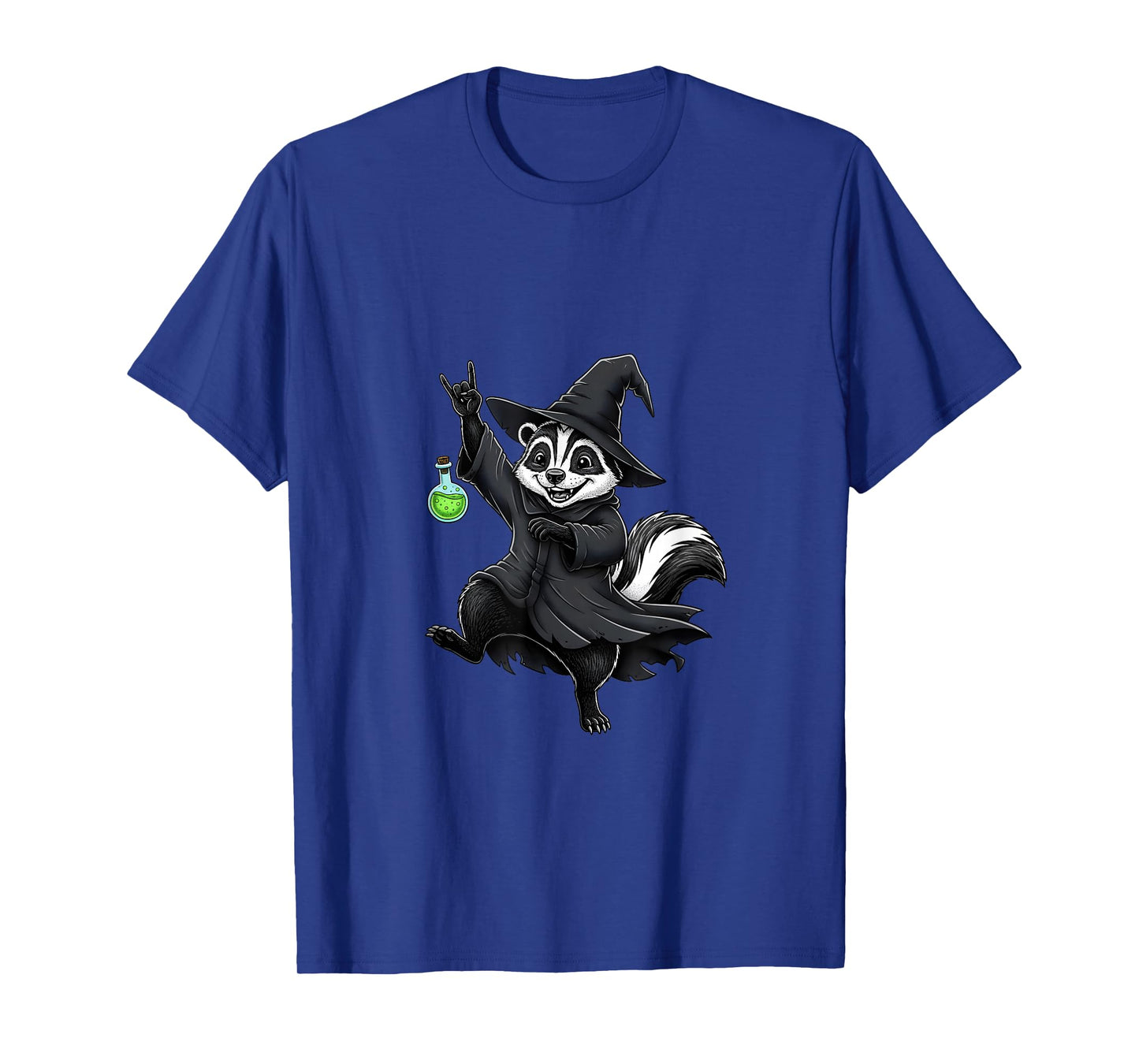 Cute Skunk Wizard Funny Halloween Magic Potion Costume T-Shirt